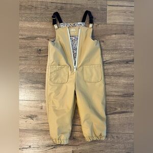 Zara girls rubberized zip up overalls